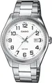 CASIO TIMELESS COLLECTION Quarzuhr MTP-1302PD-7BVEF, Armbanduhr, Herrenuhr, Damenuhr, analog, Datum, Edelstahlarmband