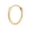 NKlaus 585er 14 Karat echt GOLD Einzel HERREN Creole Ohrring Ohrschmuck Ohrhänger 15mm 1747