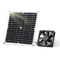 Solarpanel Fan Kit, 12W wetterfest mit DC Fan für kleine Hühnerställe, Gewäch...