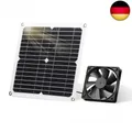 SUNYIMA Solarpanel Fan Kit, 12W wetterfest mit DC Fan für kleine Hühnerställe, G