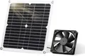 Solarventilator 12W Gewächshaus Hühnerstall Schuppen