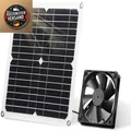 Solarventilator Kit 12W Wetterfest DC Motor für Hühnerstall