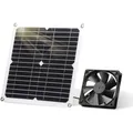 Solarpanel Fan Kit 12W wetterfest Haushalt Tierhäuser Gewächshaus outdoor