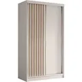 Beautysofa Schwebetürenschrank, Kaschmir, Holzwerkstoff, 8 Fächer, 120x216x61 cm, Schlafzimmer, Kleiderschränke, Schwebetürenschränke