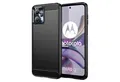 betterfon Handyhülle Carbon Hülle für Motorola Moto G13 / G23 Backcover TPU Silikon Schwarz, Carbon-Look – stoßfestes Case mit Air-Cushion & Metall-Optik