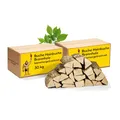 Neandertaler Feuer Brennholz Feuerholz Buche - Grillholz 25 cm 60 kg Holz für Feuerschale Grill Pizzaofen Smoker Lagerfeuer | Räucherholz Hartholz Woodfire Dekoholz Laubholz