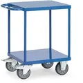 Fetra Tischwagen 2496B, aus Metall, mit 2 Etagen, Tragkraft 500kg, 600 x 600mm