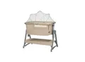 Kikka boo Beistellbett Nanna 2 Matratze Schaukelstäbe Moskitonetz Räder Korb beige