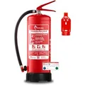 FireLoq 6kg Pulver Löscher 34A 233B C Prüfnachweis Wandhalter Manometer