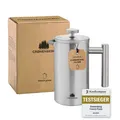 Groenenberg French Press Edelstahl 0,6 Liter | Kaffeebereiter doppelwandig
