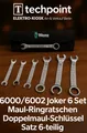 🛠 6000/6002 Joker 6 Set  Maul Ringratschen Doppelmaul schlüssel Satz 6 teilig ✅