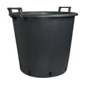 Geli Pflanzcontainer mit Griff & Ablauflöchern, schwarz, Ø 50 x H 40 cm