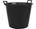 Pflanzcontainer mit Griff geli Kunststoff Ø 50 cm H 40 cm schwarz