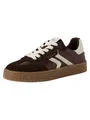 Tamaris Damen Sneaker Low Leder, braun, 36 EU