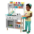 KidKraft All Time Kinderküche aus Holz mit Zubehör, Spielküche mit Geschirr und Lebensmittel, Spielzeug für Kinder ab 3 Jahre, 53370