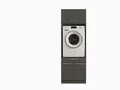 LAUNDREEZY Waschmaschinenschrank mit Schrankaufsatz, Anthrazit - Waschmaschinen-Überbauschrank TÜV-zertifiziert mit viel Stauraum - 67,5 x 200 x 67,5 cm (B/H/T)