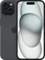 Apple iPhone 15 - 5G Smartphone - Dual-SIM / Interner Speicher 256GB - OLED-Display - 6,1" - 2556 x 1179 Pixel - 2 x Rückkamera 48 MP, 12 MP - front camera 12 MP - Schwarz (MTP63ZD/A)