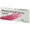 MIGRÄNE KRANIT 500 mg Tabletten 10 St. PZN 03438004