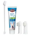 TRIXIE Zahnpflege-Set Zahncreme 100 g mit Minze für Hunde