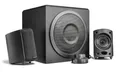 Wavemaster MOODY 2.1 Lautsprecher System (65 Watt) Aktiv-Boxen Nutzung für TV/Tablet/Smartphone/PC schwarz (66202)