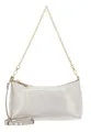 Coccinelle Leder Umhängetasche Schultertasche Aura Mini Bag Grained Leather Pale Gold goldfarben