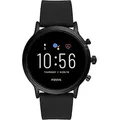 Fossil The Carlyle HR 44 mm schwarz am Silikonarmband schwarz [Wi-Fi, 5. Generation]