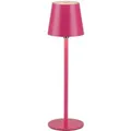 Just Light Akku-LED-Tischleuchte Boteria Pink Ø 11 cm x 37 cm