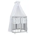 Waldin Babybett Kinderbett 7in1 mit Matratze, mitwachsendes Kinder-Bett