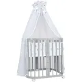 BABYBETT GREY, 7in1 mit Matratze