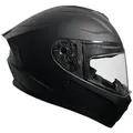 RALLOX Helmets Motorradhelm Motorradhelm M72 matt schwarz S M L XL schwarz XL (61)
