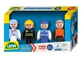 Lena 04490 Spielfiguren Set mit 4 vollbeweglichen Figuren, Actionfiguren Zubehör-Pack TRUXX² Fahrzeug Serie, Aktionfiguren für Drinnen und Draußen, für Kinder ab 12 Monaten