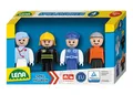 04490 Spielfiguren Set mit 4 vollbeweglichen Figuren, Actionfiguren ZubehörPa...