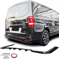 Heck Diffusor Spoiler Schwarz Glanz passt für Mercedes Vito W447 2014-2019