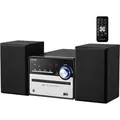 Cyberlux HiFi Musikanlage | Stereoanlage | Kompaktanlage | USB | Line Out | CD/MP3 | FM Radio | 30 Speicherplätze | LED-Display | Stereoanlage mit...