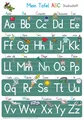 Mein Tafel-ABC in Druckschrift Lernposter 70 x 100cm, abwaschbar