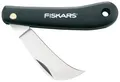 Fiskars Gartenhippe, Taschenmesser, Gesamtlänge: 17 cm, Rostfreier Stahl, Schwarz, K62, 1001623