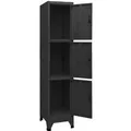 vidaXL Schließfachschrank Schwarz 38x45x180 cm Stahl Modell 3