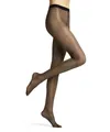 FALKE Damen Strumpfhose Glitter 30 DEN W Ti transparent gemustert 1 Stück, Schwarz Black/Gold 3335, L