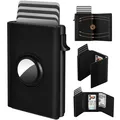 Kartenetui Herren Slim Wallet mit Magnetverschluss Pop-Up Smart Wallet und Kr...