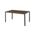 Riess Ambiente Moderner Gartentisch DESIGNO - 150cm - Dunkelbraun schwarz -Aluminium wetterfest Outdoor Esstisch