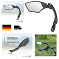 M-Wave Fahrradspiegel 3D Verstellbar Echtglas Schlagfest Schwarz