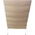 Floracord Sonnensegel Seilspanntechnik als Bausatz 330 cm x 140 cm Elfenbein