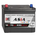 HR ASIA Starterbatterie 12V 70Ah Pluspol Links
