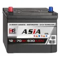 Autobatterie 12V 70Ah 630A/EN A70L PKW ASIA Japan Pluspol Links Starterbatterie