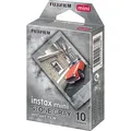 Fujifilm Sofortbildfilm Instax Mini Stone Gray, 8,6 x 5,4cm, 10 Blatt