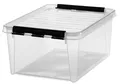 SmartStore Aufbewahrungsbox CLASSIC 15 14 Liter transparent / schwarz