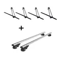 4x Fahrradträger ORION+Dachträger VDP004 L für Skoda Roomster 5J ab '06