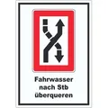 HB-Druck Aufkleber Fahrwasser nach Steuerbord zu überqueren Symbol und Text Aufkleber, wetterfest, UV-beständig, kratzfest