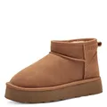 s.Oliver Damen Boots aus Leder Gefüttert, Braun (Cognac), 40 EU