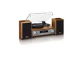 Lenco LENCO MC-160WD Plattenspieler und Radio Radioplattenspieler (Riemenantrieb, mit Bluetooth)
